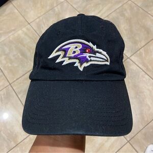 Baltimore Ravens Clean Up Black Adjustable Strap Hat Dad Cap